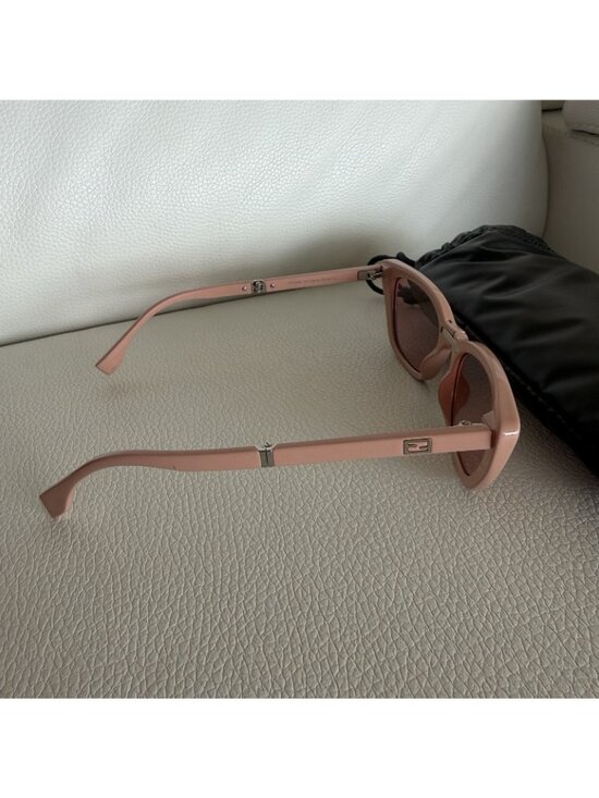 NEW FENDI PINK SUNGLASSES Acetate Old Rose Cat Eye 100% Authentic main image 4